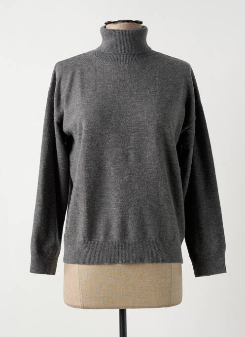 Pulover cu guler înalt gri ARTLOVE femeie