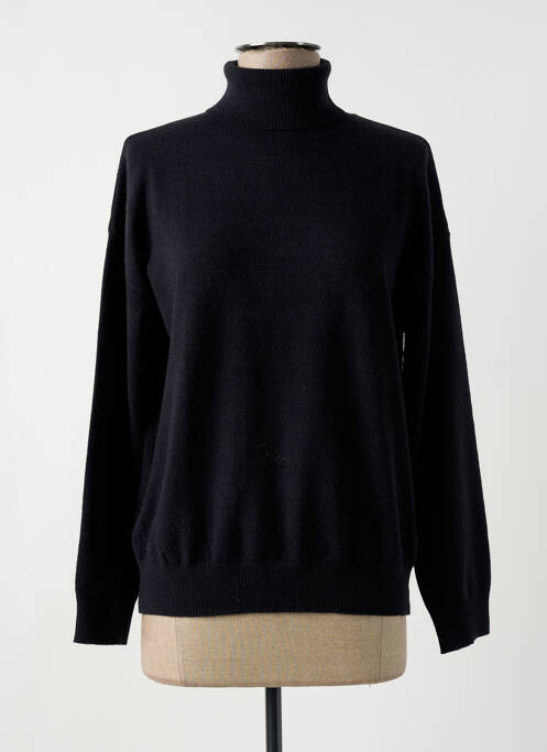 Pulover cu guler înalt albastru ARTLOVE femeie