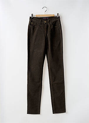 Pantalon slim maro TRUSSARDI JEANS femeie