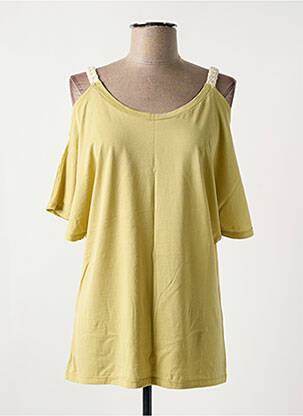 Tunică mâneci scurte verde 077 femeie