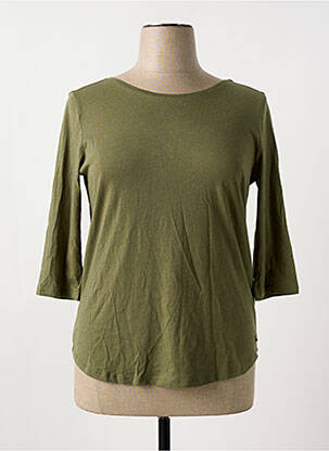 Tricou mâneci 3/4 mâneci 3/4 verde DES PETITS HAUTS femeie