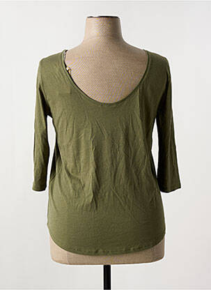 Tricou mâneci 3/4 mâneci 3/4 verde DES PETITS HAUTS femeie