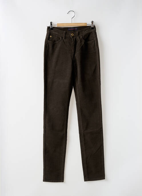 Pantalon slim maro TRUSSARDI JEANS femeie