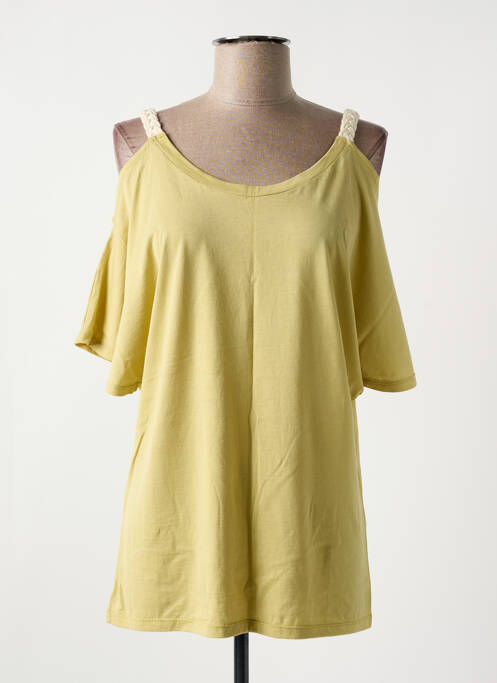 Tunică mâneci scurte verde 077 femeie