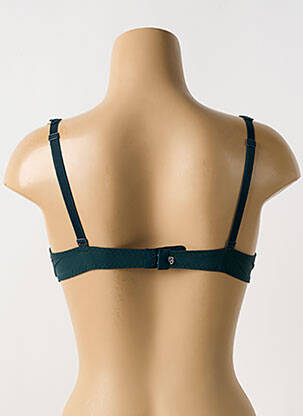 Sutien efect material satinat sutien cupe întregi cu decolteu înalt verde SIMONE PERELE femeie