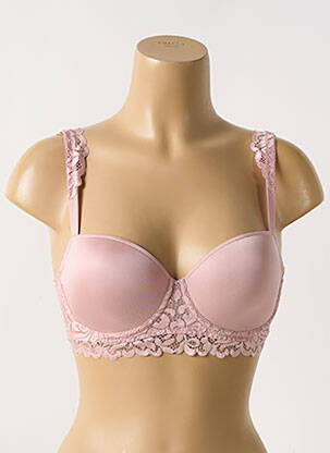 Sutien efect material satinat top sutien modelat roz MARIE JO femeie