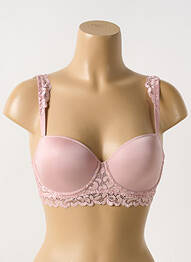 Sutien efect material satinat top sutien modelat roz MARIE JO femme