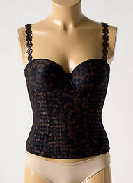 Corset sutien balconet cu decolteu înalt negru MARIE JO femme