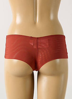 Shorty efect material satinat maro AUBADE femeie