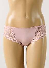 Tanga efect material satinat roz MARIE JO femme
