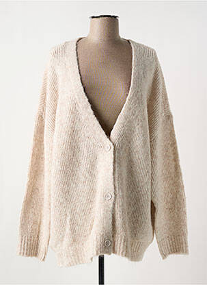 Vestă cu mâneci lungi bej HAPPY femeie