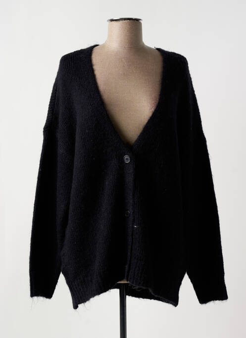 Vestă cu mâneci lungi negru HAPPY femeie