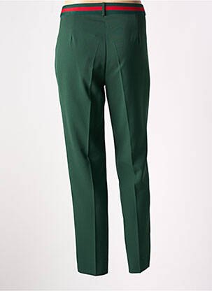 Pantalon drept elasticitate mărime normală verde HIPPOCAMPE femeie