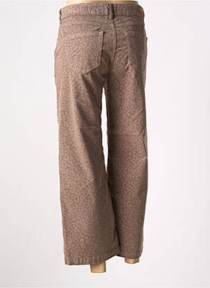 Pantalon 7/8 elasticitate mărime normală maro HAPPY femeie