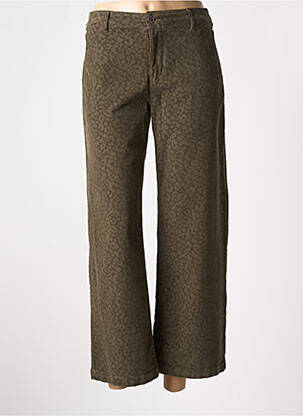 Pantalon 7/8 elasticitate mărime normală verde HAPPY femeie