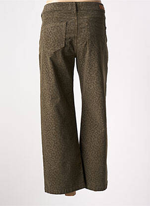 Pantalon 7/8 elasticitate mărime normală verde HAPPY femeie