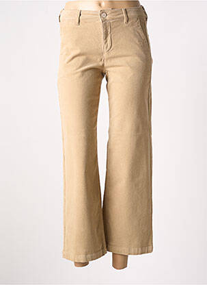 Pantalon 7/8 elasticitate mărime normală bej HAPPY femeie