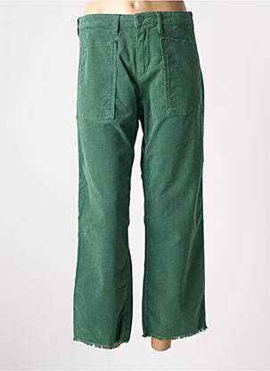 Pantalon 7/8 talie înaltă talie înaltă verde HAPPY femeie