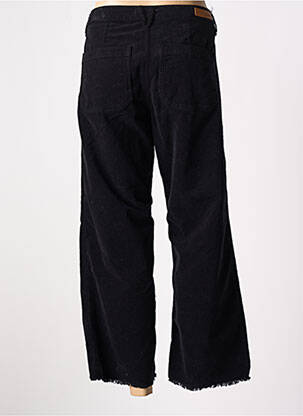 Pantalon 7/8 talie înaltă talie înaltă negru HAPPY femeie