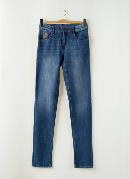 Blugi skinny albastru TRUSSARDI JEANS bărbat