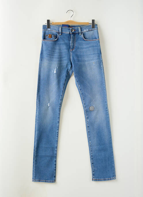 Blugi cu croială slim albastru TRUSSARDI JEANS bărbat