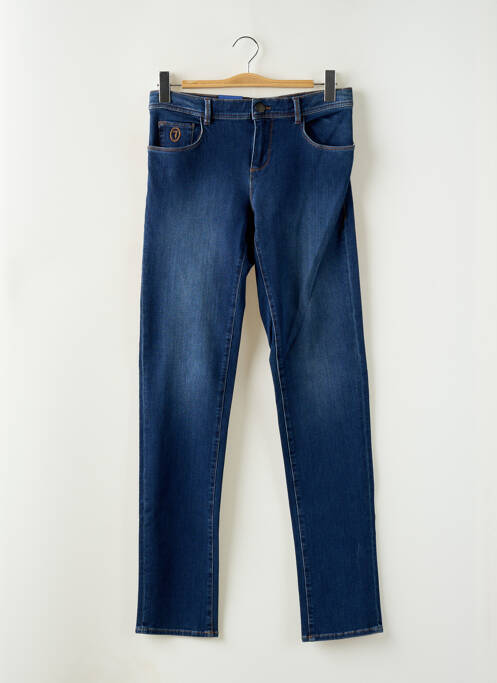 Blugi cu croială slim albastru TRUSSARDI JEANS bărbat