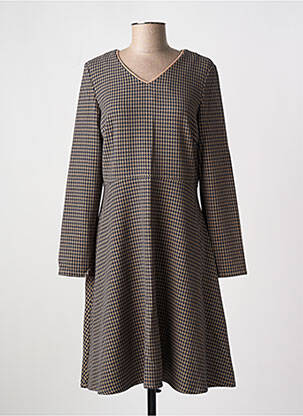 Rochie midi mâneci lungi mâneci lungi maro ESCORPION femeie