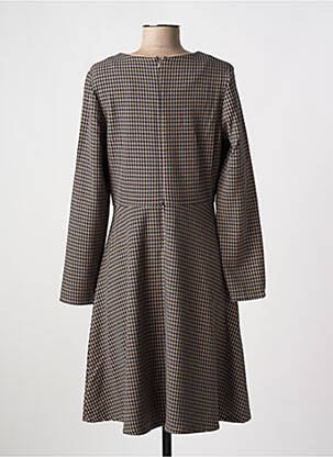 Rochie midi mâneci lungi mâneci lungi maro ESCORPION femeie