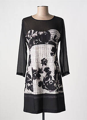 Rochie scurtă mâneci 3/4 mâneci 3/4 negru CRISTINA GAVIOLI femeie