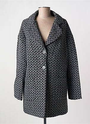 Palton lung gri LAUREN VIDAL femeie