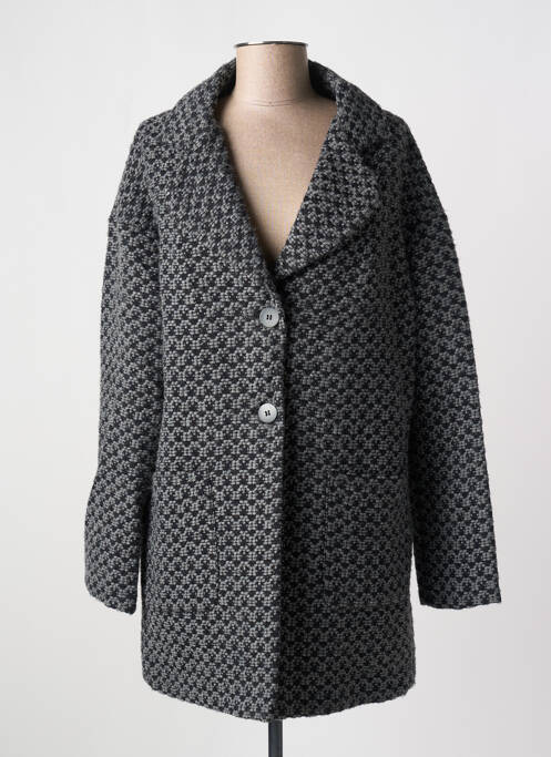 Palton lung gri LAUREN VIDAL femeie