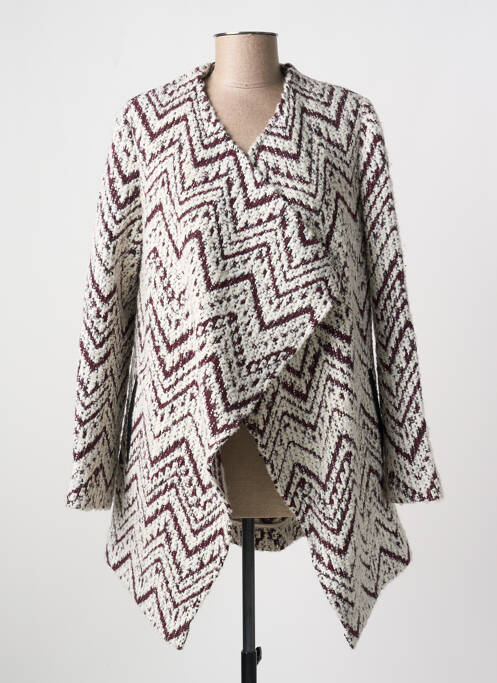 Palton lung violet LAUREN VIDAL femeie