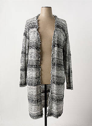 Vestă cu mâneci lungi gri NO SECRET femeie