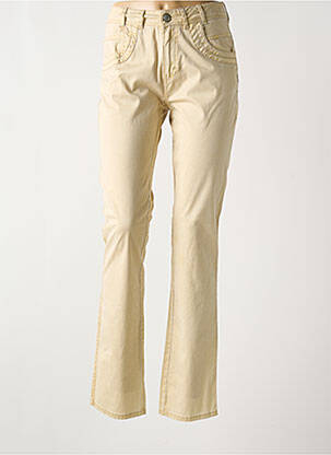 Pantalon slim buzunare bej FRED SABATIER femeie