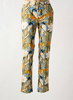 Pantalon slim buzunare verde LE PETIT BAIGNEUR femeie