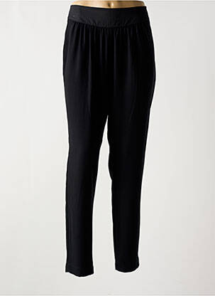 Pantalon drept croială dreaptă negru LAUREN VIDAL femeie