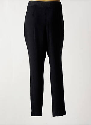 Pantalon drept croială dreaptă negru LAUREN VIDAL femeie
