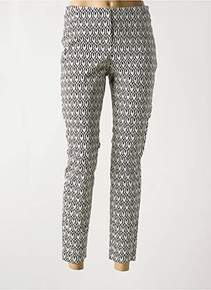 Pantalon slim talie elastică maro GARDEUR femeie
