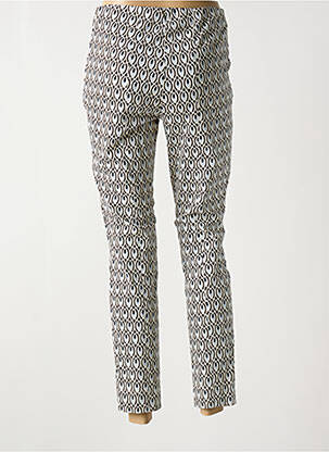 Pantalon slim talie elastică maro GARDEUR femeie