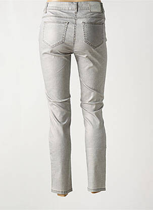 Pantalon slim buzunare gri LAUREN VIDAL femeie