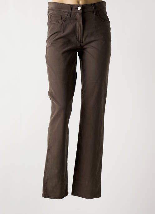 Pantalon slim gri ATELIER GARDEUR femeie