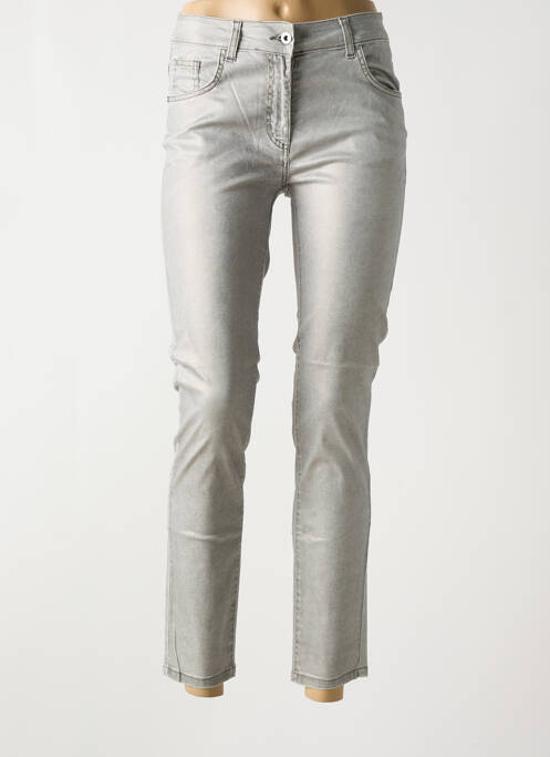 Pantalon slim gri LAUREN VIDAL femeie