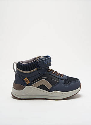 Adidași material neted vârf rotund albastru BISGAARD băiat