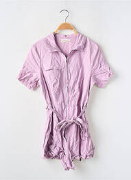 Salopetă scurtă buzunare mâneci scurte violet URBAN OUTFITTERS femeie