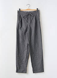 Pantalon drept elasticitate talie înaltă gri MANGO femme