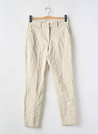 Pantalon slim țesătură poplin mărime normală bej H&M femeie