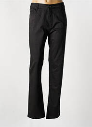Pantalon slim țesătură poplin mărime normală negru KY CREATION femeie