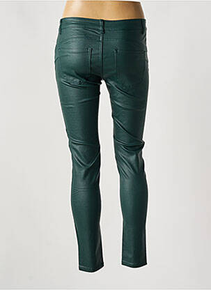 Pantalon slim țesătură acoperită mărime normală verde MELLY & CO femeie