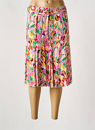 Fustă midi roz UN TEMPS POUR ELLE femeie