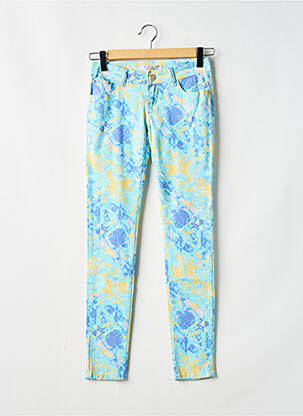 Blugi skinny elasticitate talie joasă albastru PLACE DU JOUR femeie